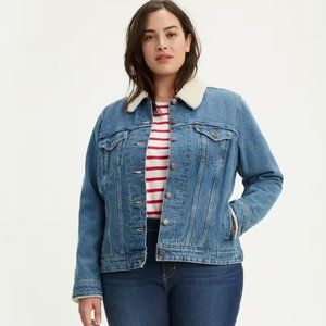 LEVI SHERPA TRUCKER JACKET (PLUS SIZE) 3X